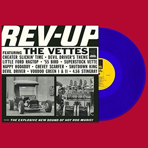 the album cover for Vettes - Rev-Up (Blue) [Colored Vinyl]