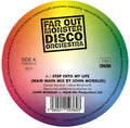the album cover for Far Out Monster Disco Orch - Step Into My Life / the Two of Us