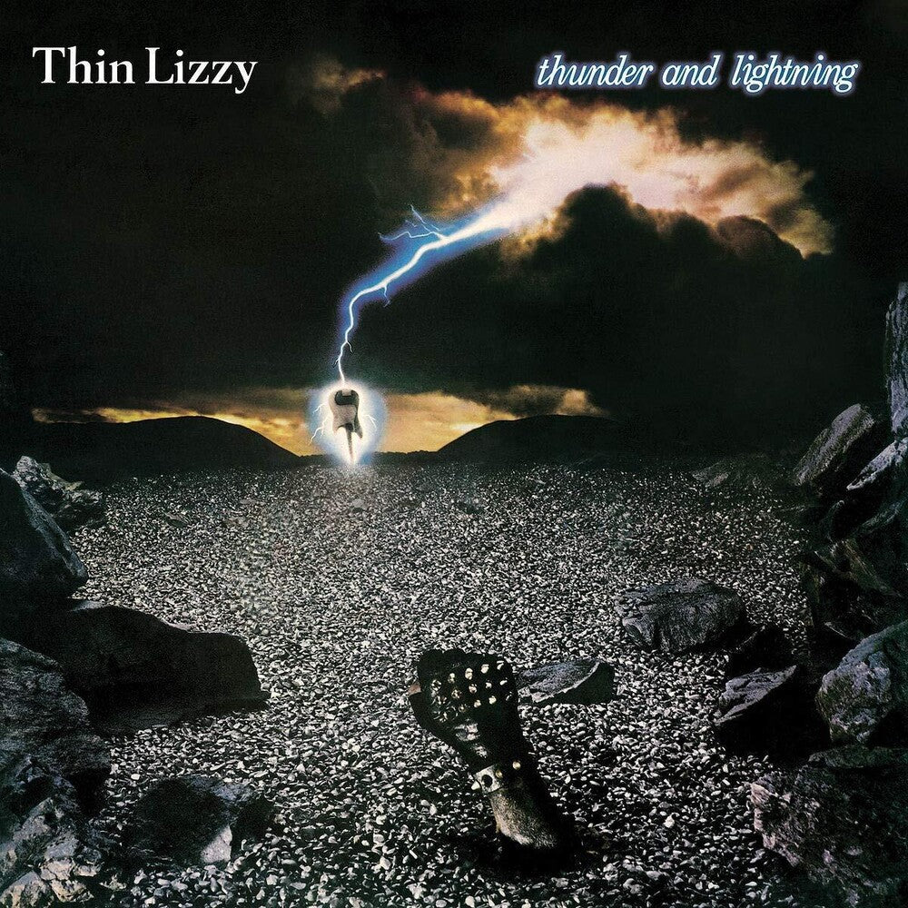 the album cover for Thin Lizzy - Thunder & Lightning