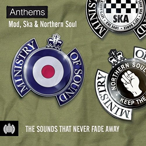 the album cover for Ministry Of Sound Anthems - Mod Ska & Northern - Ministry Of Sound: Anthems - Mod Ska & Northern Soul / Various