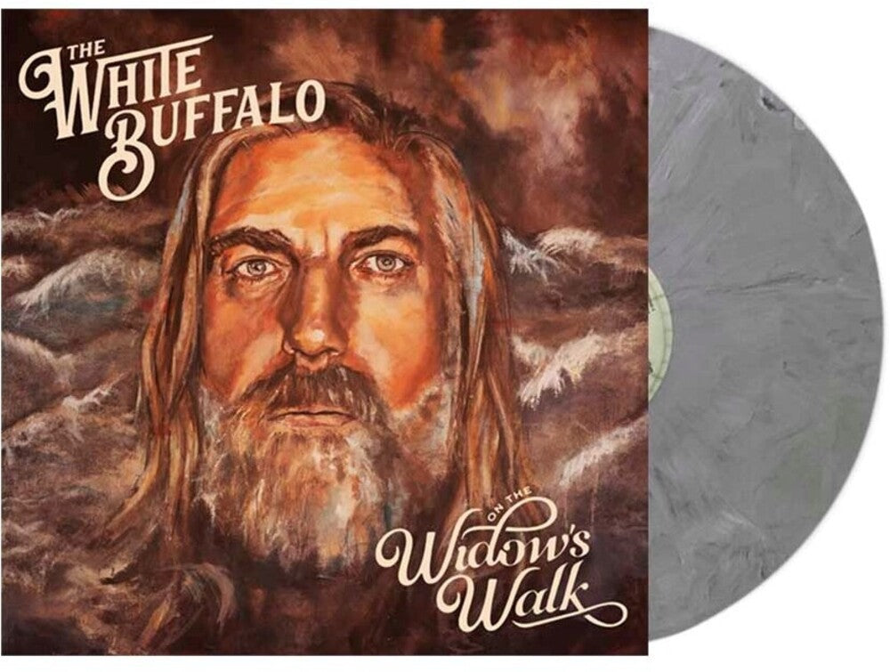 the album cover for The White Buffalo - On The Widow's Walk [Grey Marble LP]