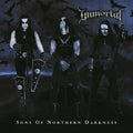 the album cover for Immortal - Sons Of Northern Darkness [Black & Blue Swirl LP]