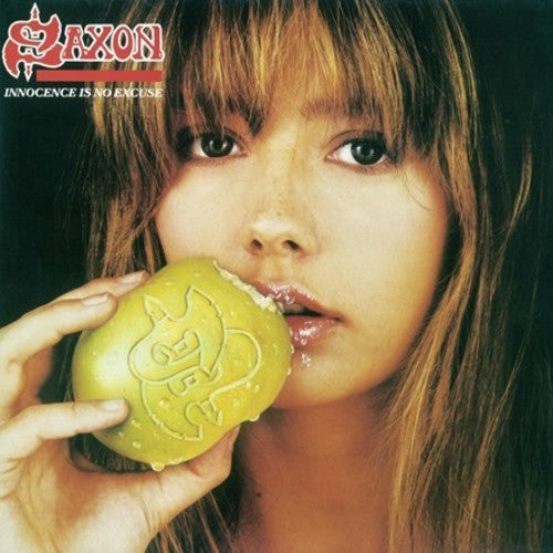 the album cover for Saxon - Innocence Is No Excuse