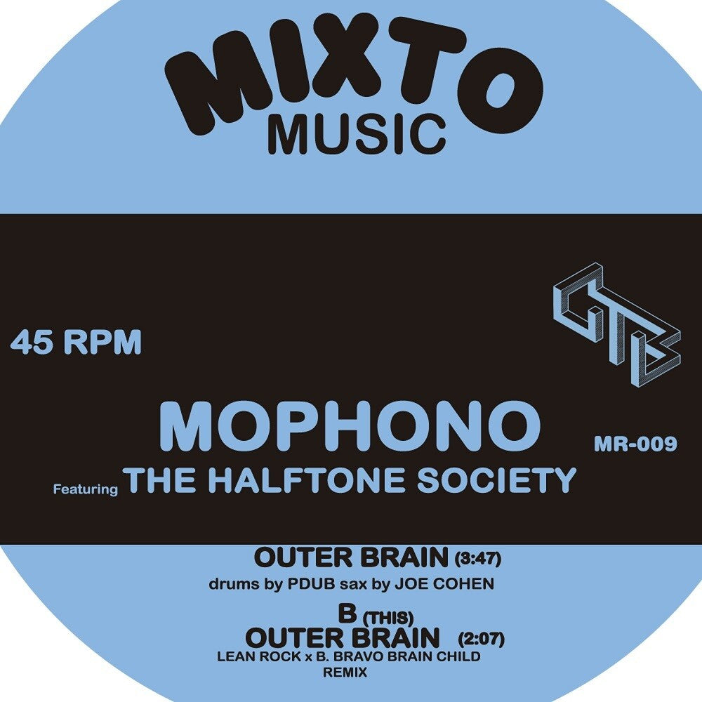 the album cover for Mophono - Outer Brain / Outer Brain Remix