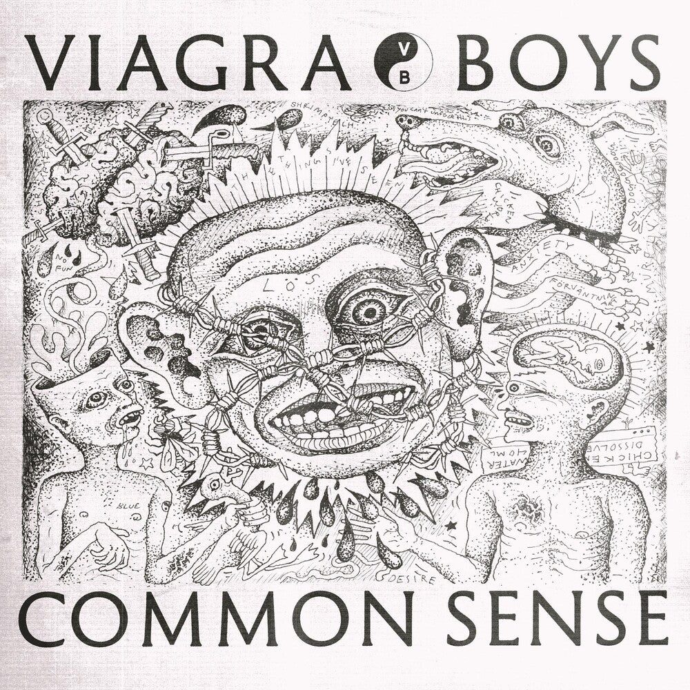 the album cover for Viagra boys - Common Sense EP [Blue Vinyl]
