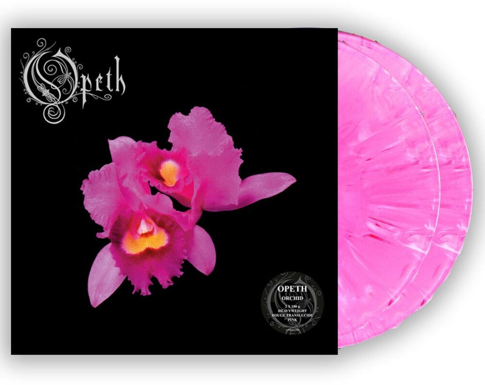 the album cover for Opeth - Orchid [Limited Edition Pink w/ White & Red Marble Swirl 2LP]