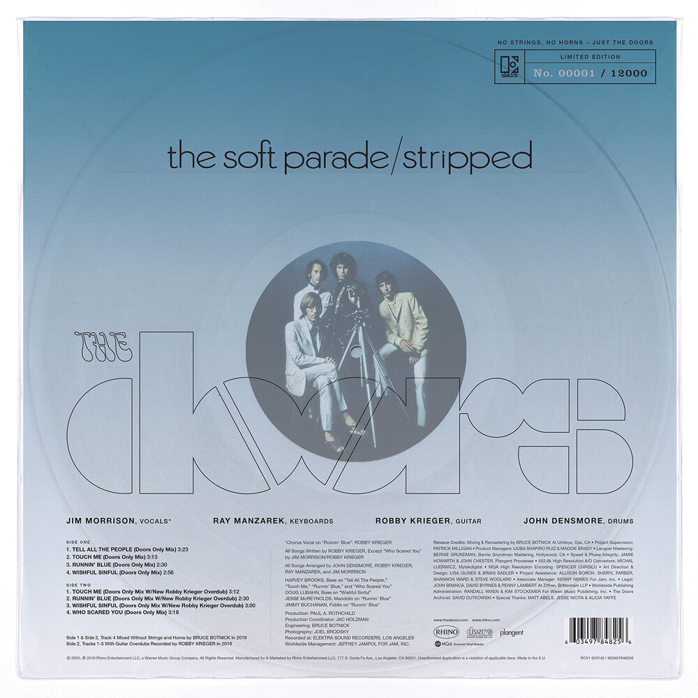 the album cover for The Doors - The Soft Parade: Stripped [RSD Drops Sep 2020]