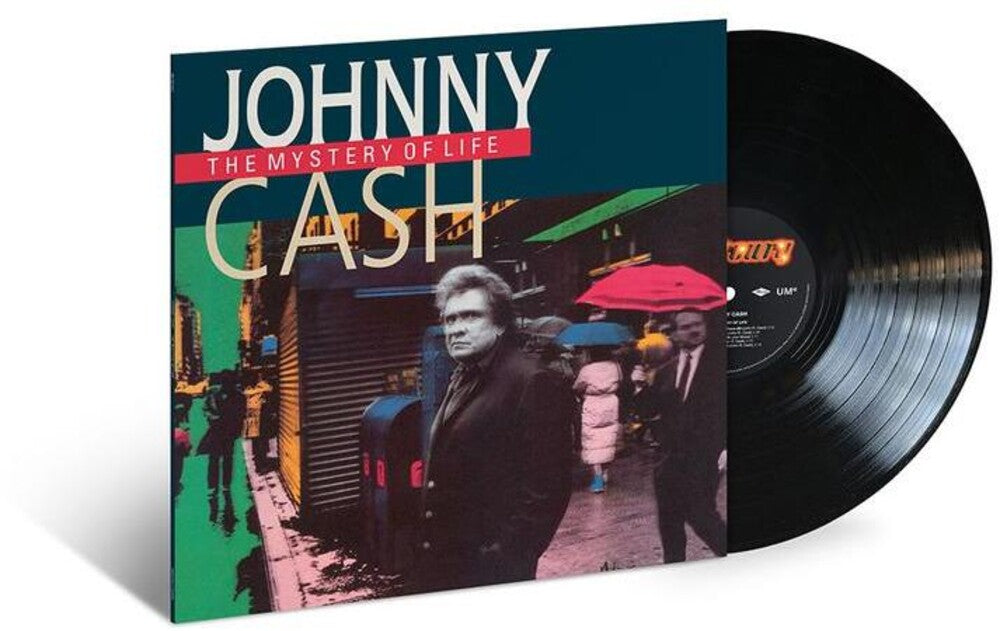 the album cover for Johnny Cash - The Mystery Of Life [LP]