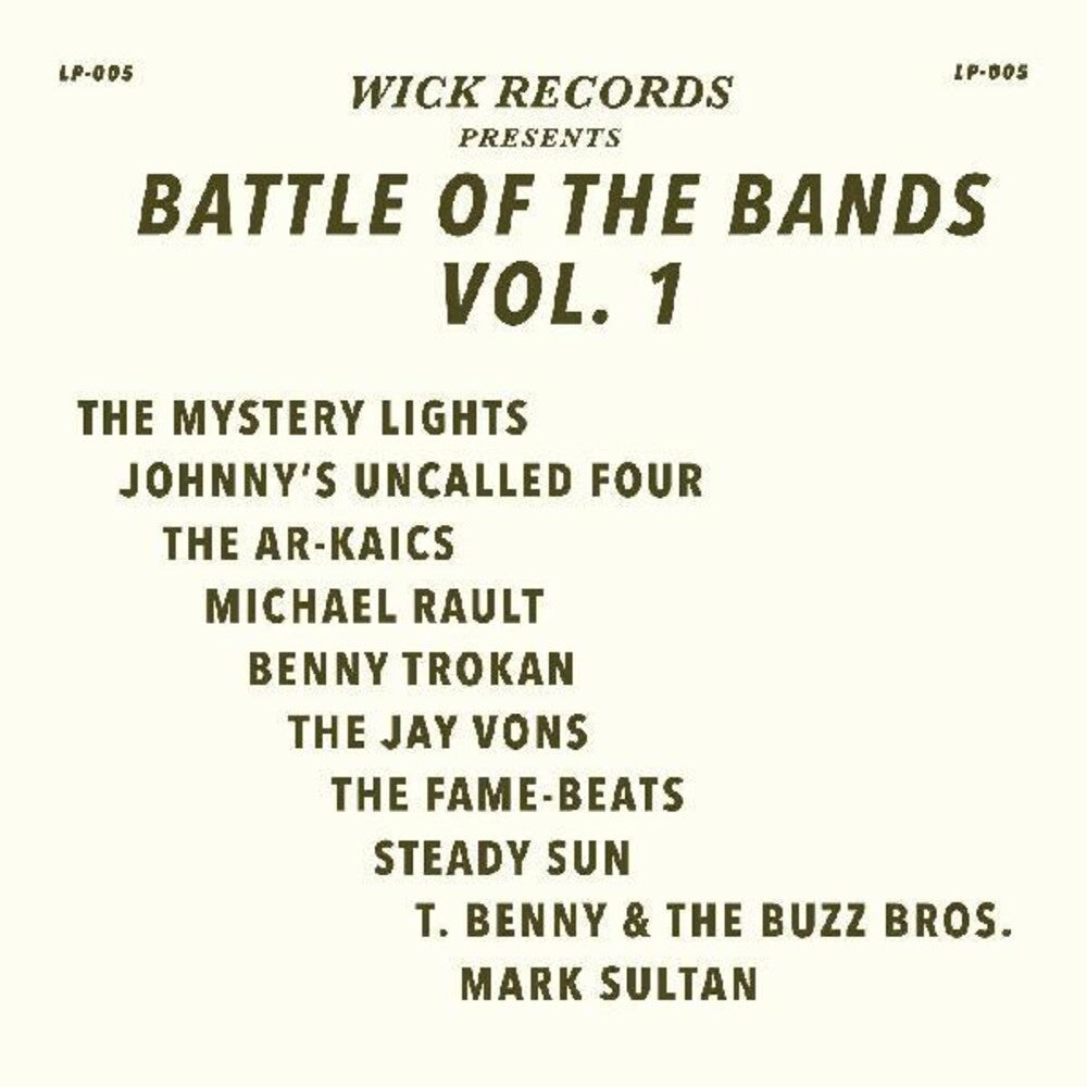 the album cover for Various Artists - Wick Records Presents Battle of the Bands Vol. 1 [LP]