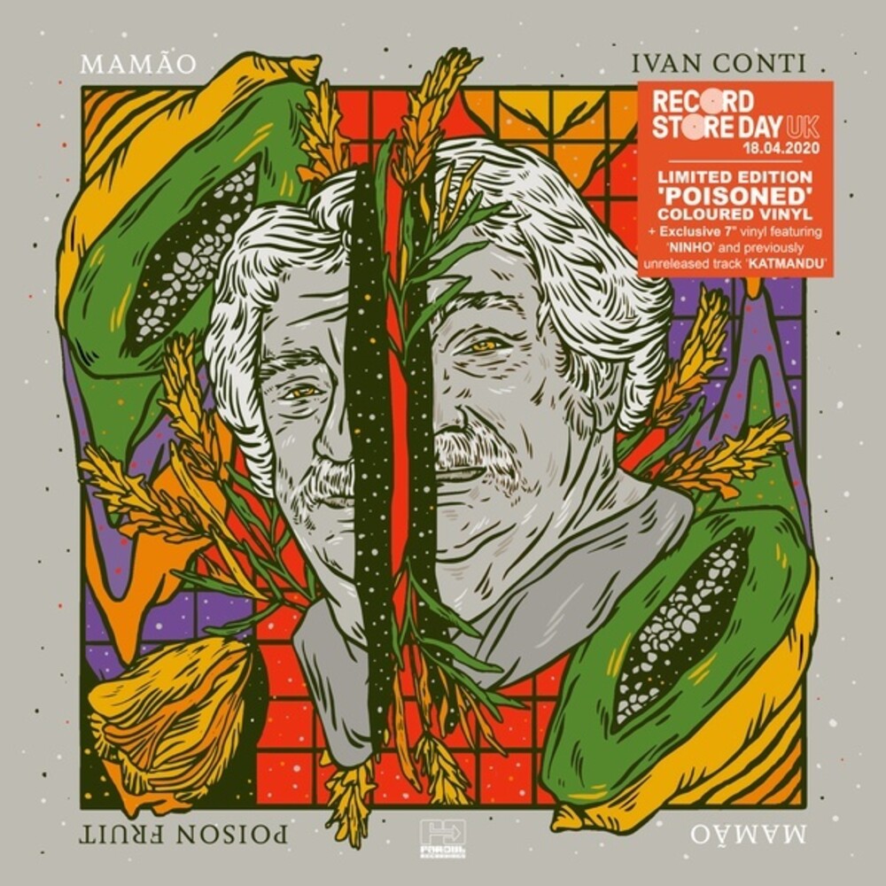 the album cover for Ivan Conti Mamão - Poison Fruit [Colored Vinyl] [Record Store Day] (Wsv) (2pk)
