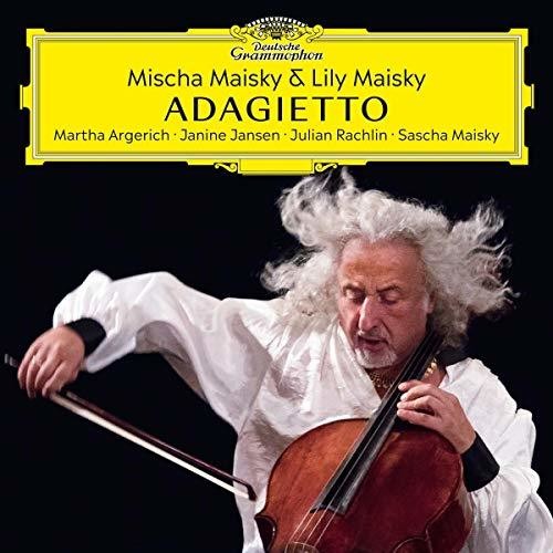 the album cover for Mischa Maisky / Maisky,Lily - Adagietto