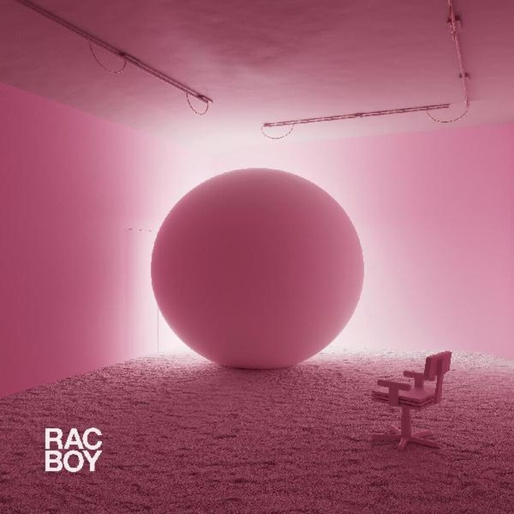 the album cover for RAC - Boy [Indie Exclusive Limited Edition Opaque Pink & White Splatter 2LP]