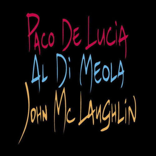 the album cover for De Paco Lucia / Di Meola,Al / Mclaughlin,John - Guitar Trio