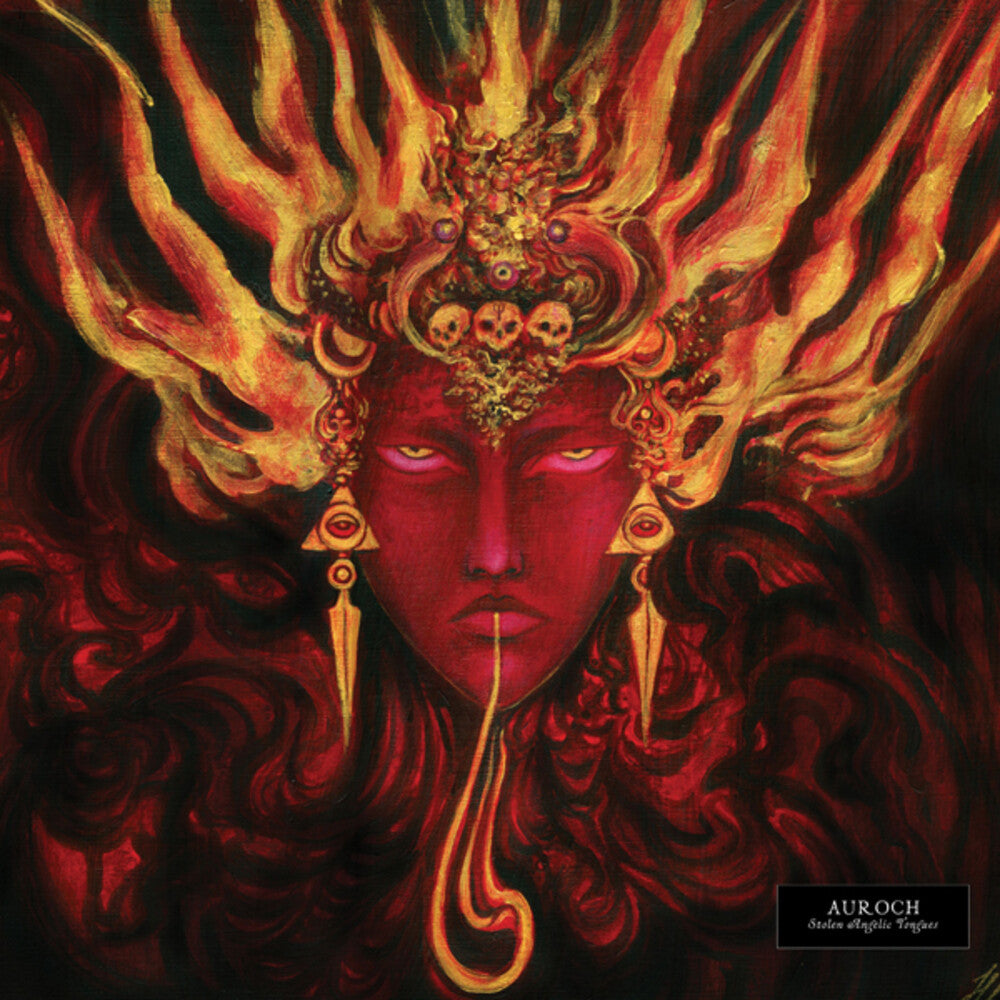 the album cover for Auroch - Stolen Angelic Tongues