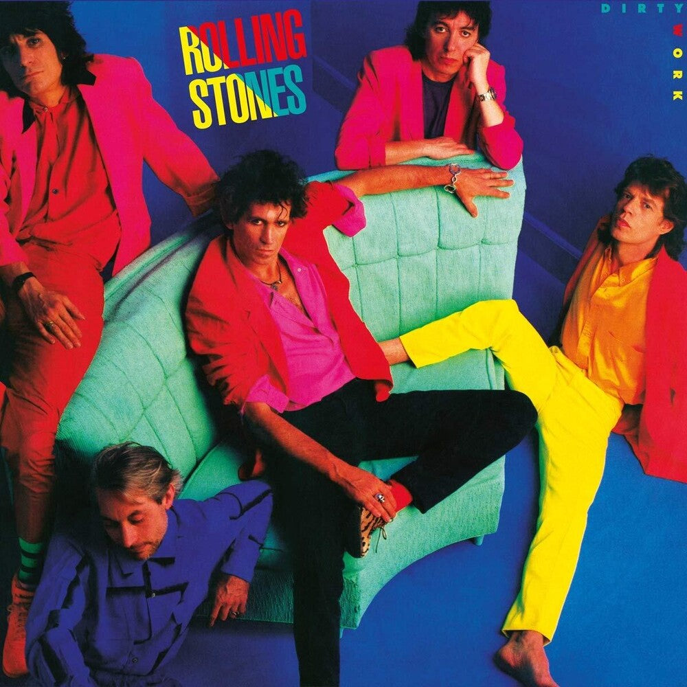 the album cover for The Rolling Stones - Dirty Work: Remastered [LP]