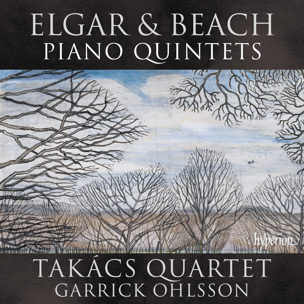 the album cover for Takacs Quartet / Garrick Ohlsson - Elgar & Beach: Piano Quintets