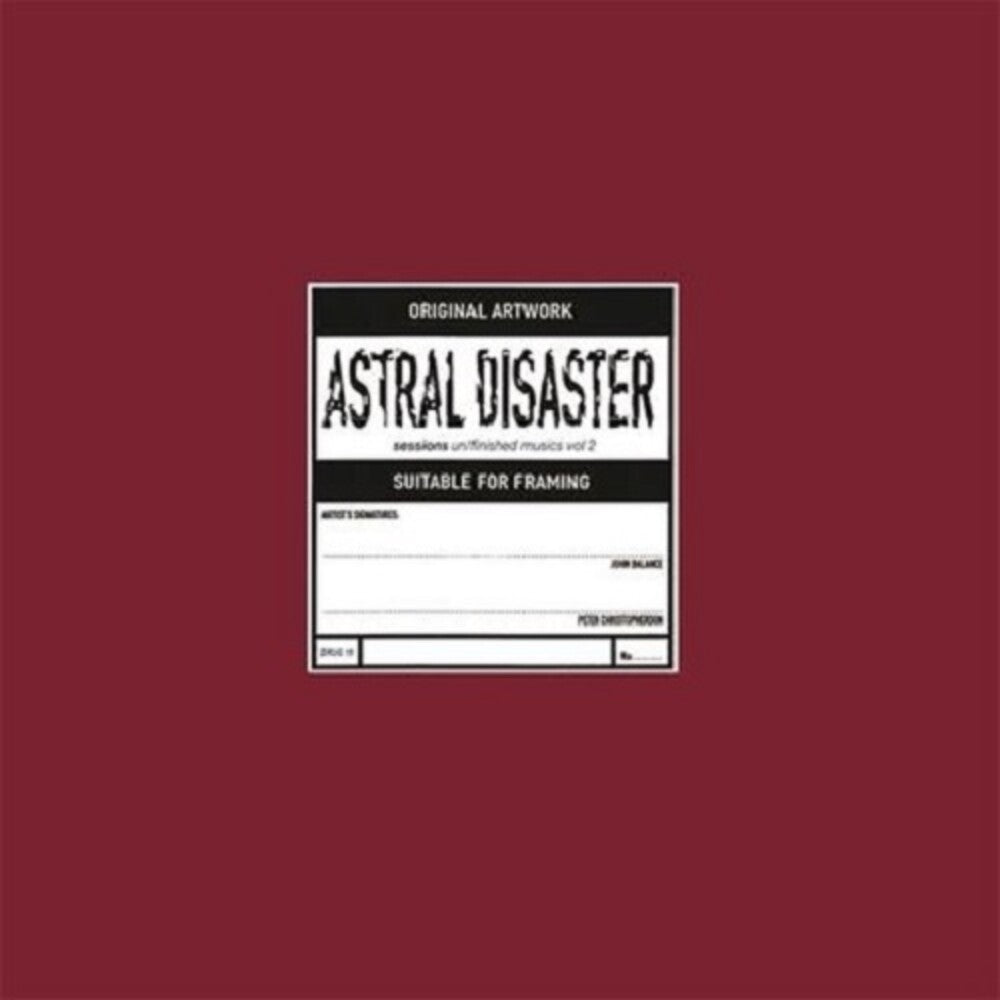 the album cover for Coil - Astral Disaster Sessions Un/Finished Musics Vol. 2