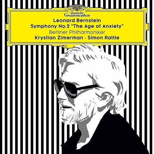 the album cover for Bernstein / Zimerman / Rattle / Berlin Philharmoni - Symphony No 2 the Age of Anxiety