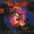 the album cover for Dark Angel - Leave Scars [Indie Exclusive Limited Edition Blue LP]