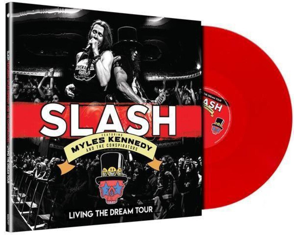 the album cover for Slash - Living The Dream Tour [Limited Edition Red 3LP]