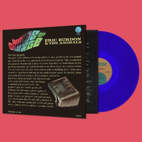 the album cover for Eric Burdon & Animals - Winds Of Change (Blue) [Colored Vinyl]