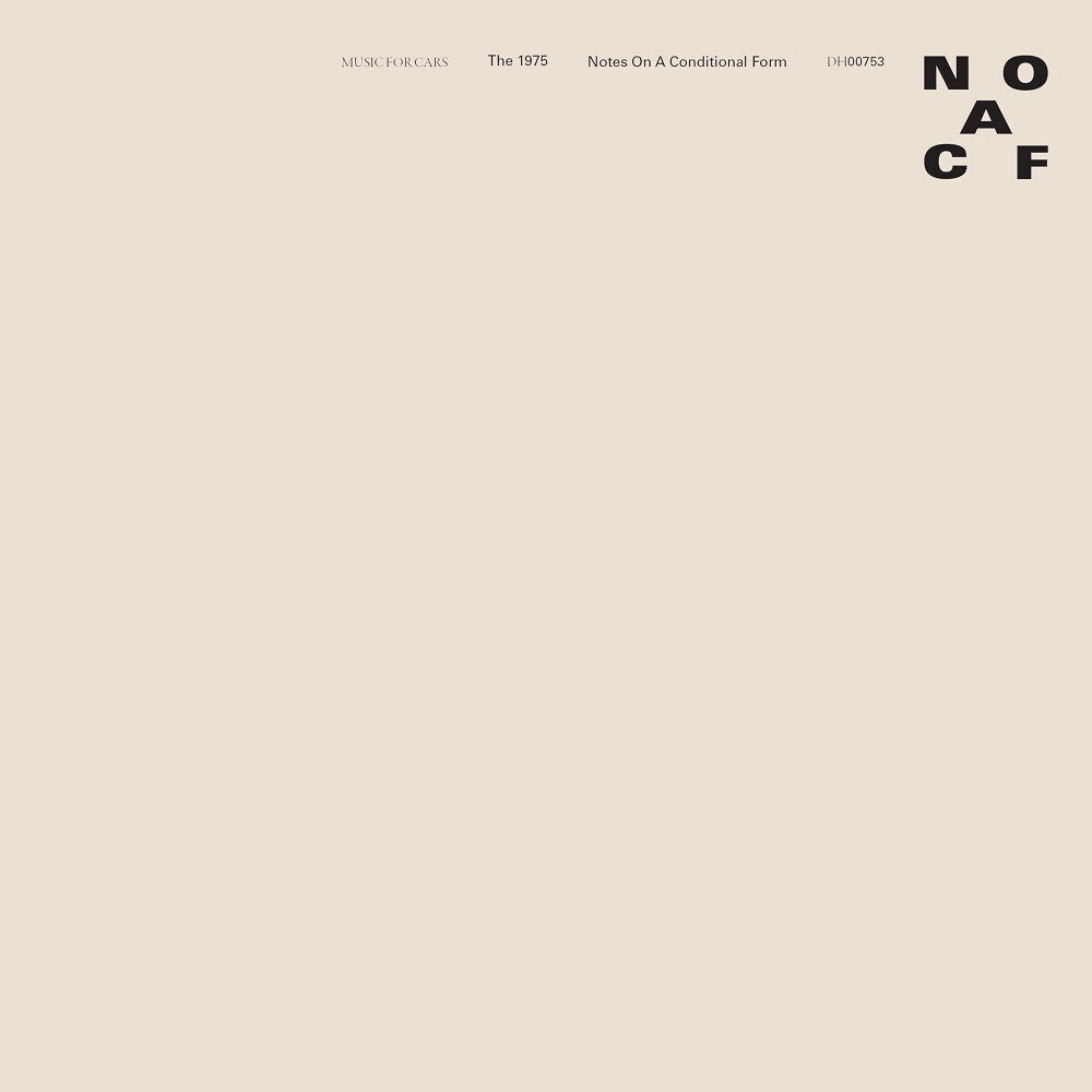 the album cover for The 1975 - Notes On A Conditional Form