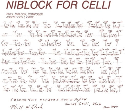 the album cover for Phill Niblock - Niblock For Celli / Celli Plays Niblock