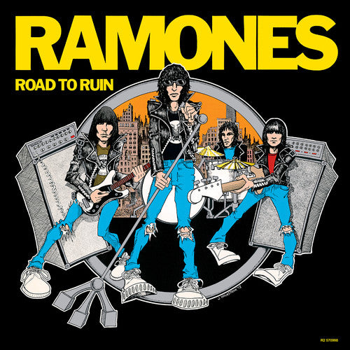 the album cover for Ramones - Road To Ruin