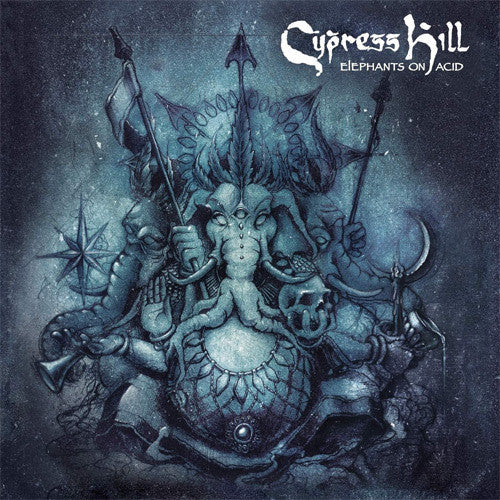 the album cover for Cypress Hill - Elephants on Acid [LP]