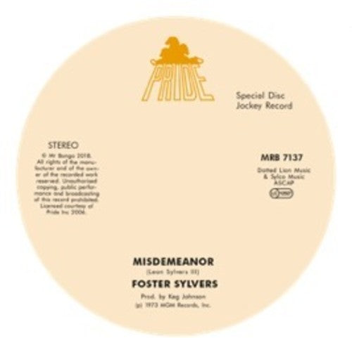 the album cover for Foster Sylvers & The Sylvers - Misdemeanor / When I'M Near You