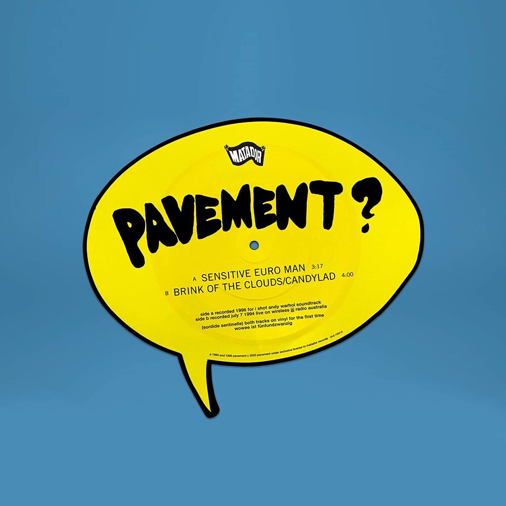the album cover for Pavement - Sensitive Euro Man / Brink Of The Clouds/Candylad