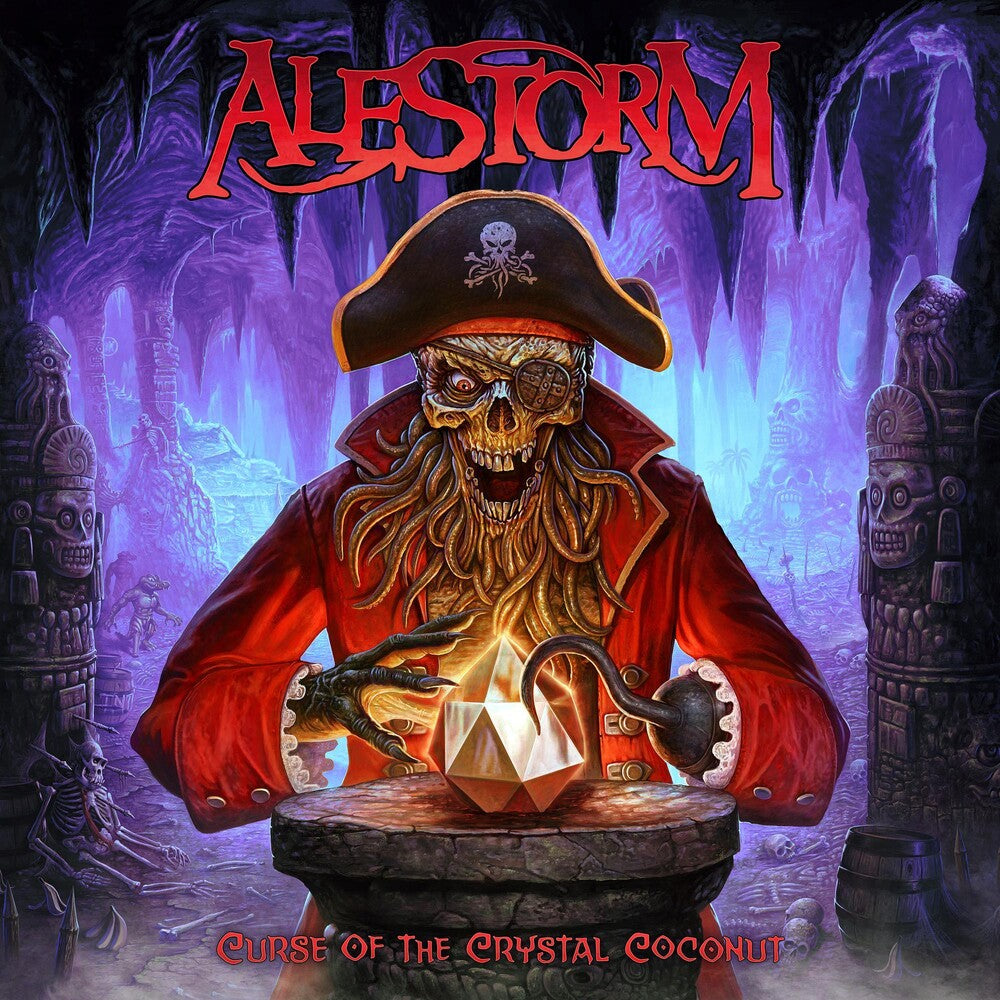the album cover for Alestorm - Curse Of The Crystal Coconut