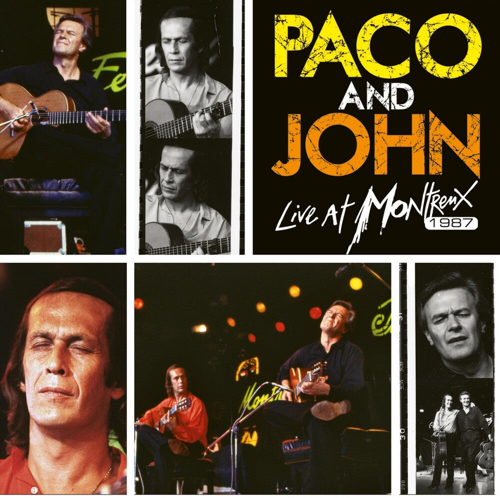 the album cover for Paco De Lucia - Paco And John Live At Montreux 1987 [Colored Vinyl] [Limited Edition]