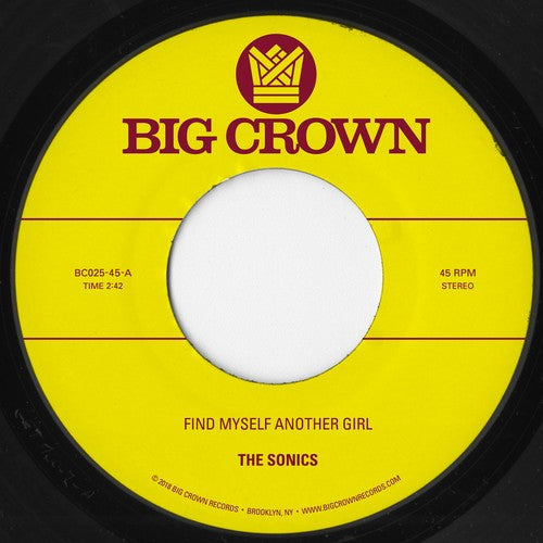the album cover for Sonics / Scam - Find Myself Another Girl / Spooky