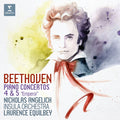 the album cover for Nicholas Angelich - Beethoven: Piano Concertos Nos. 4 & 5