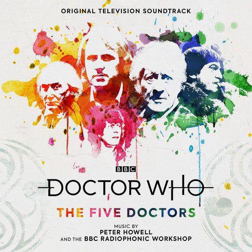 the album cover for Unknown Artist - Doctor Who: The Five Doctors (Original Soundtrack)