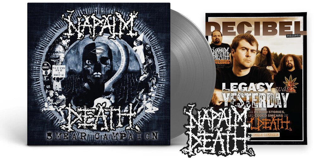 the album cover for Napalm Death - Smear Campaign (Decibel Edition) [Indie Exclusive Limited Edition Black Ice LP]