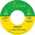 the album cover for JrThomas & Volcanos - Chin Up / Spellbound