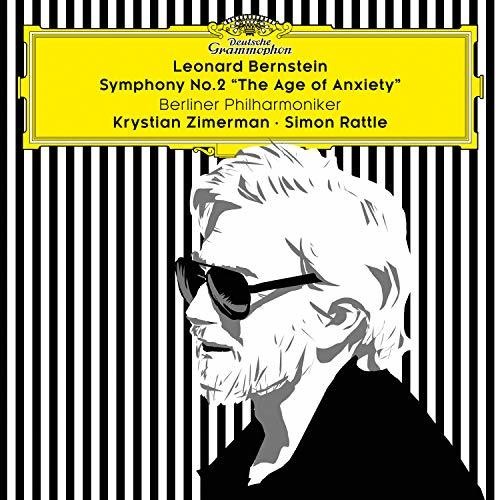 the album cover for Bernstein / Zimerman / Berliner Phil / Rattle - Symphony No 2 the Age of Anxiety