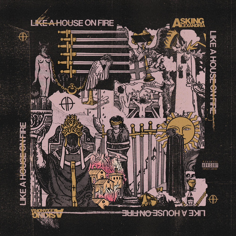 the album cover for Asking Alexandria - Like A House On Fire [Opaque Pink 2LP]