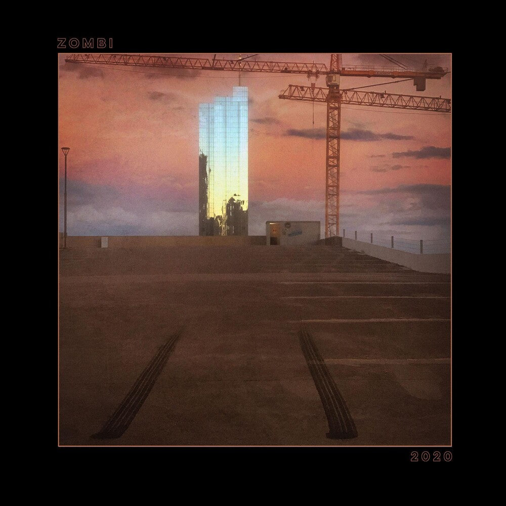 the album cover for Zombi - 2020 [Indie Exclusive Limited Edition Beer w/ Heavy Black Splatter LP]