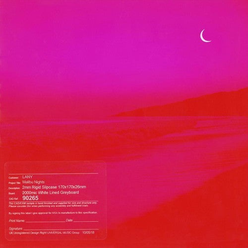 the album cover for LANY - Malibu Nights