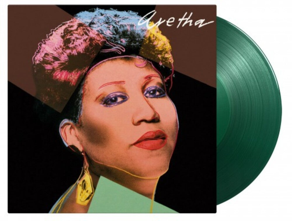 the album cover for Aretha Franklin - Aretha [Limited Translucent Green Colored Vinyl]