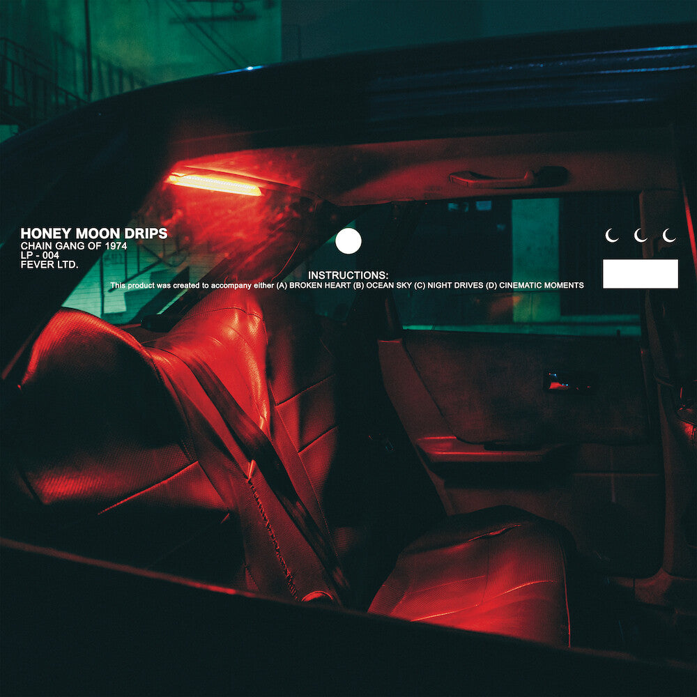 the album cover for Chain Gang Of 1974 - Honey Moon Drips (Red Vinyl)