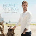 the album cover for Brett Young - Ticket To L.A.