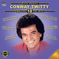 the album cover for Conway Twitty - Greatest 18 Top Hits [Colored Vinyl]