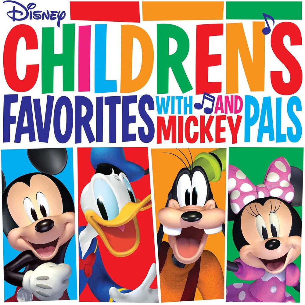 the album cover for Childrens Favorites With Mickey & Pals / Various - Children's Favorites With Mickey And Pals (Various Artists)