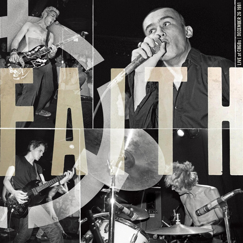 the album cover for Faith - Live At CBGB's [Limited Edition Blue LP]