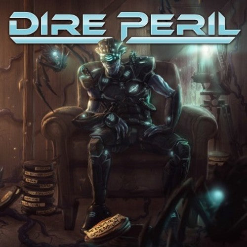 the album cover for Dire Peril - Extraterrestrial Compendium