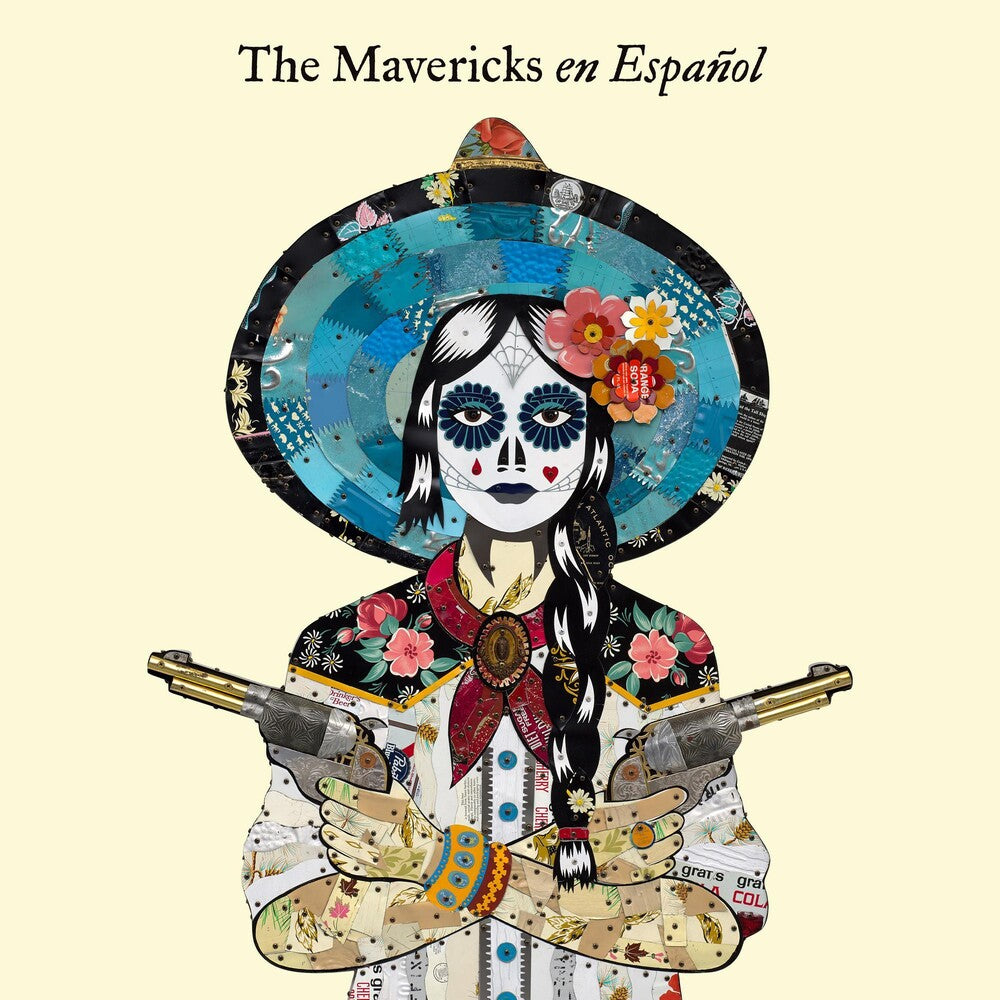 the album cover for The Mavericks - En Español [Indie Exclusive Limited Edition Cyan Blue Marble Mix LP]